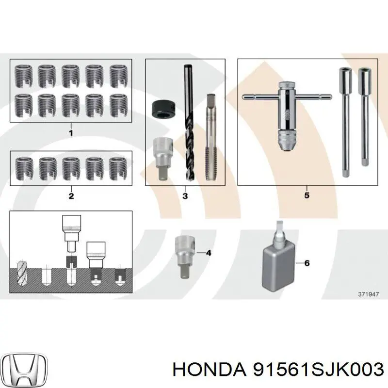  Honda 91561SJK003 ціна, від 2.09 USD
