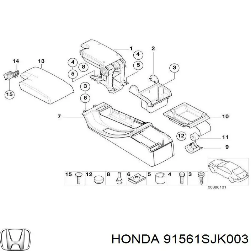 91561SJK003 Honda 