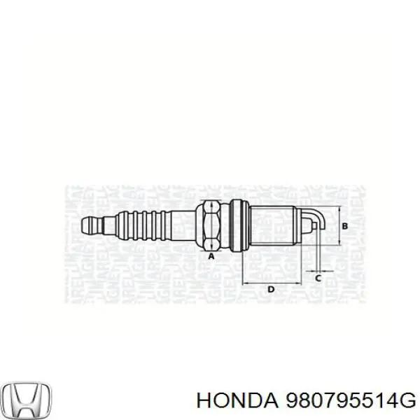 Свічки запалювання 980795514G Honda