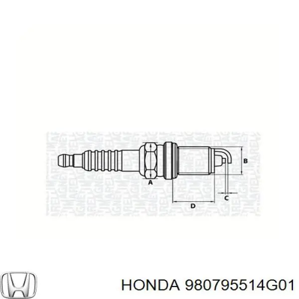 Свічки запалювання 980795514G01 Honda