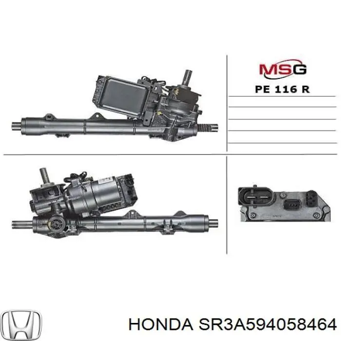 SR3A594058464 Honda Рейковий рульовий механізм