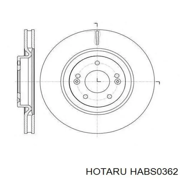 Датчик АБС (ABS) задній, лівий HABS0362 Hotaru