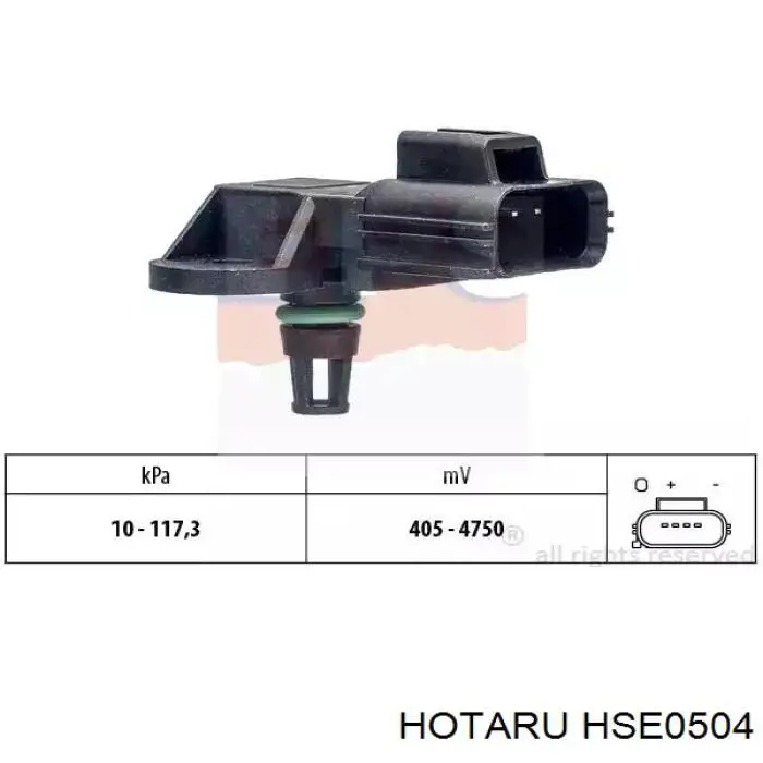 HSE0504 Hotaru датчик тиску у впускному колекторі, map