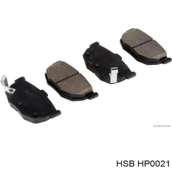 HP0021 HSB Колодки гальмівні задні, дискові