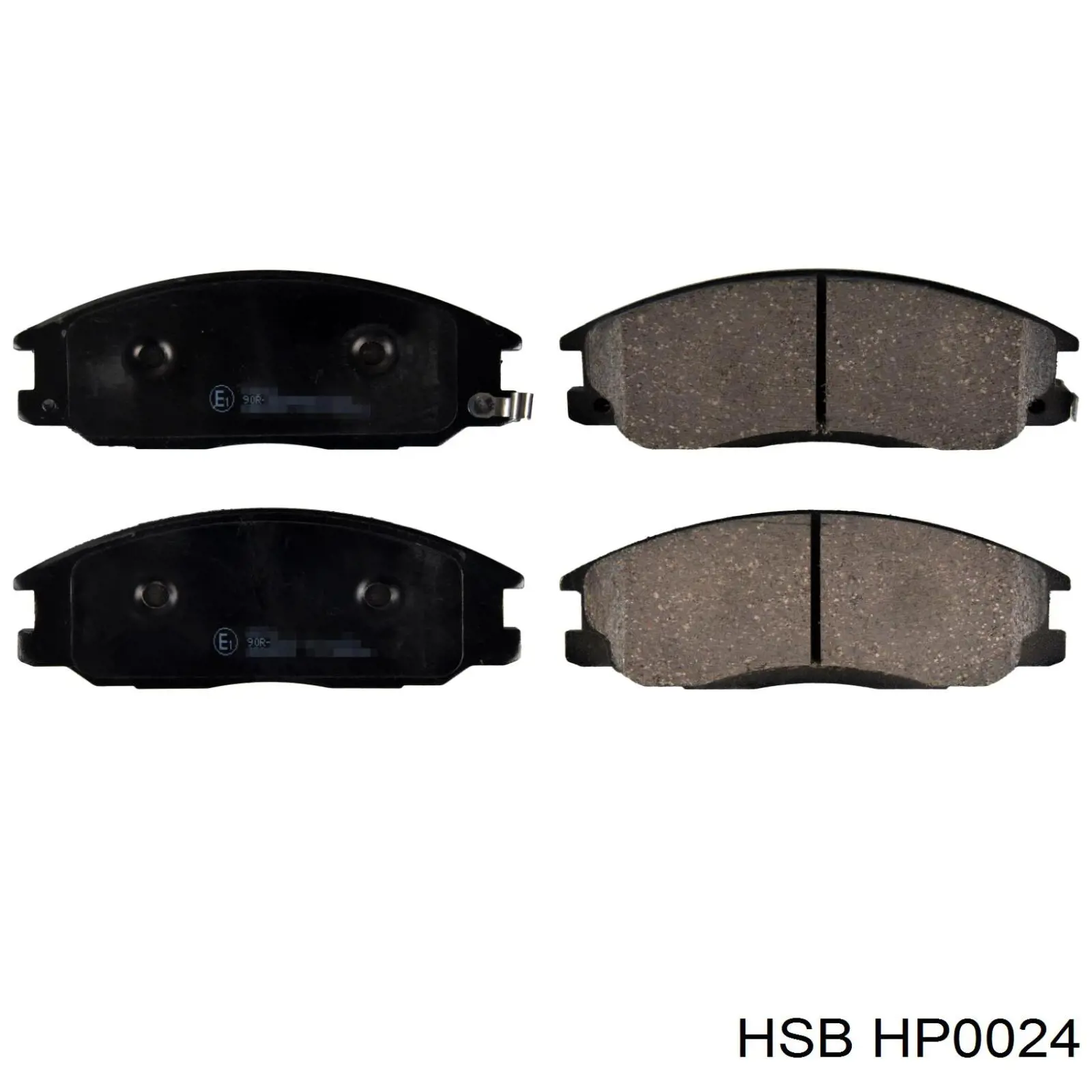 HP0024 HSB колодки гальмівні передні, дискові