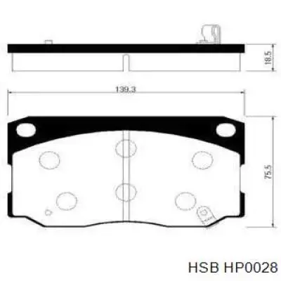 Гальмівні колодки HSB HP0028 ціна, від 25.17 USD