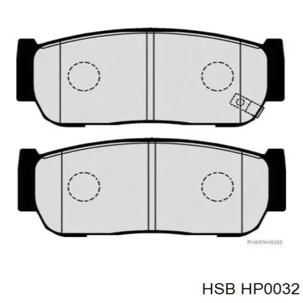 Купити HP0032 HSB Задні колодки