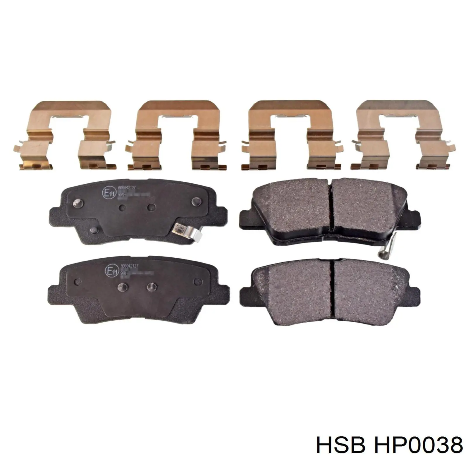 Задні гальмівні колодки HSB HP0038 ціна, від 18.83 USD