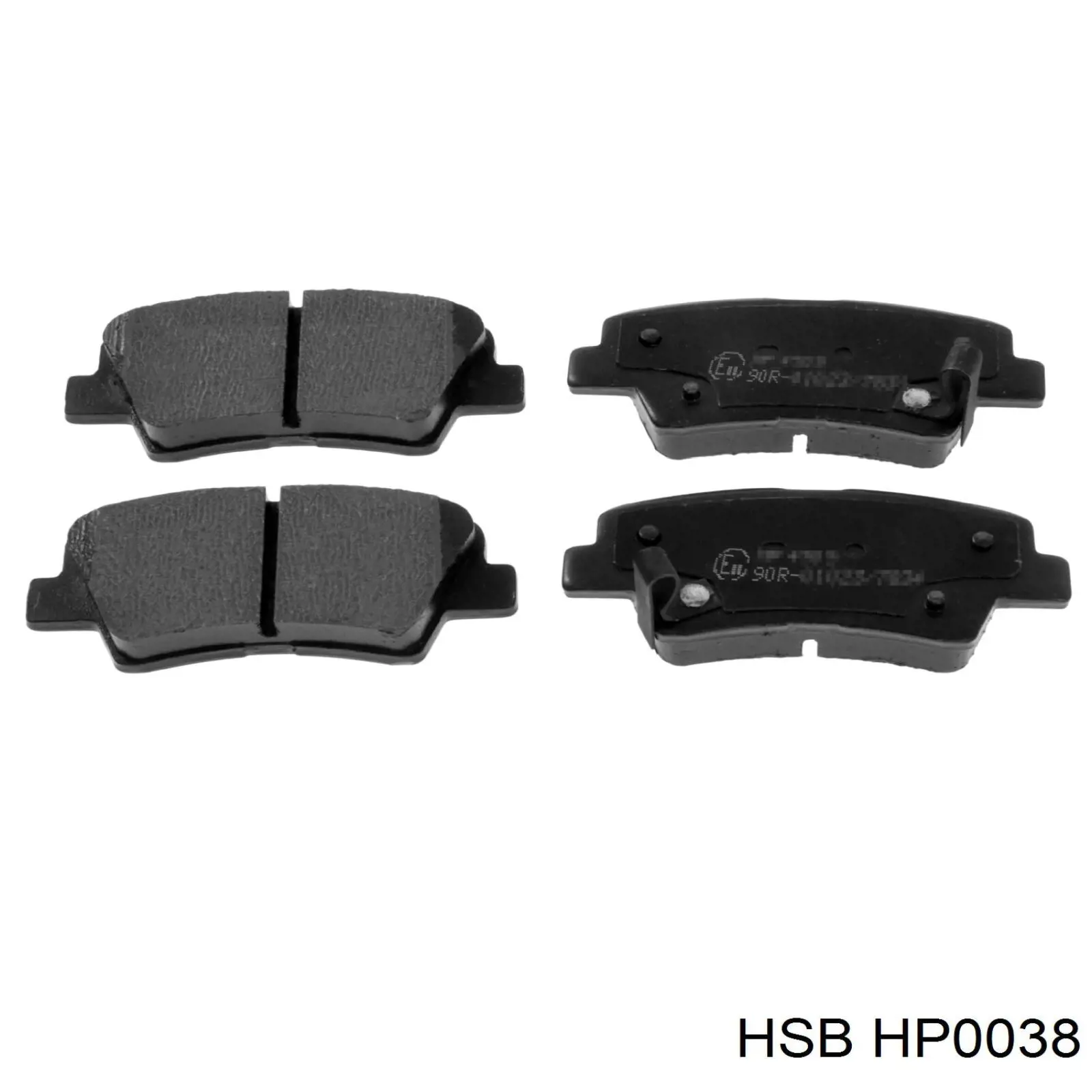Задні гальмівні колодки HP0038 HSB