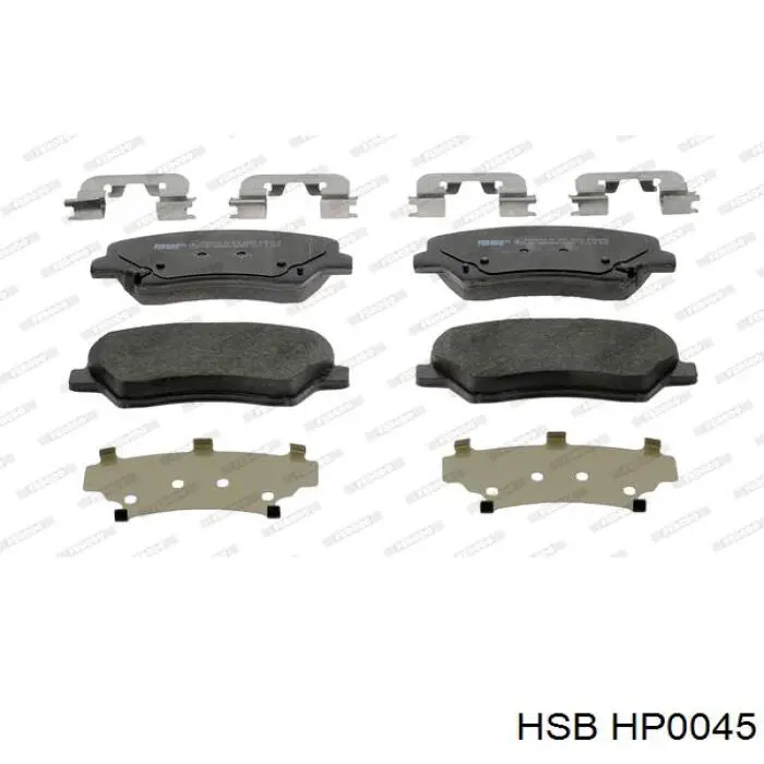 Передні тормозні колодки HP0045 HSB