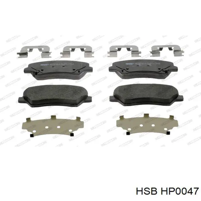 HP0047 HSB Передні гальмівні колодки