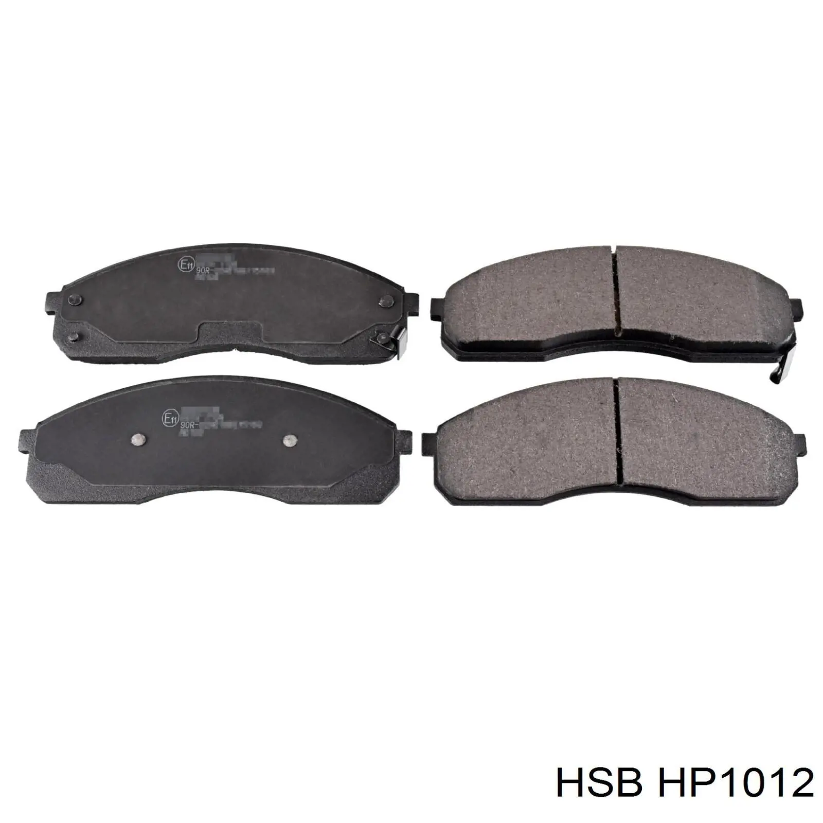 HP1012 HSB колодки гальмівні передні, дискові