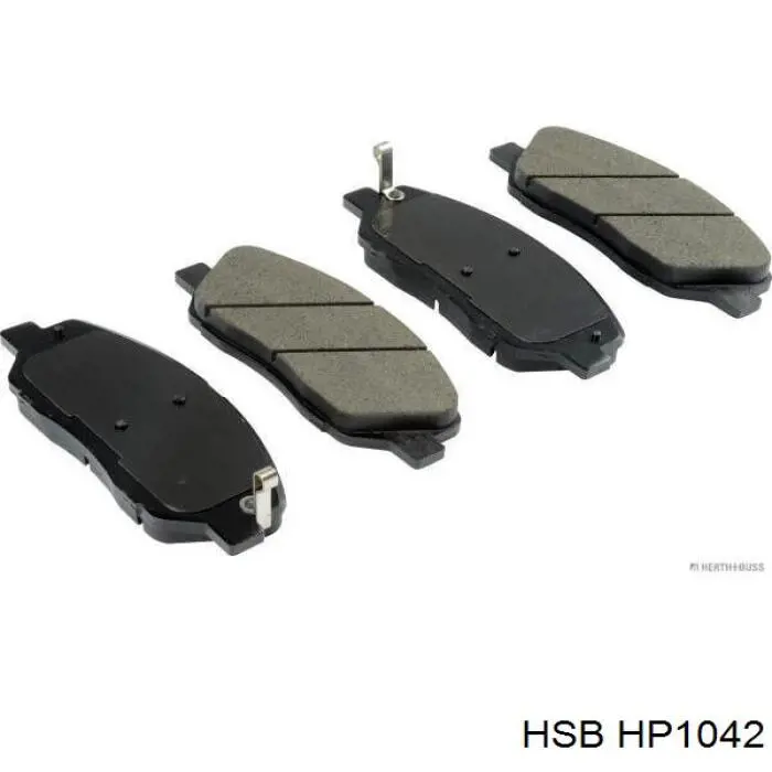 HP1042 HSB колодки гальмівні передні, дискові