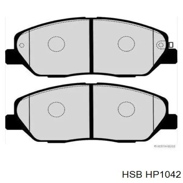 HP1042 HSB Передні гальмівні колодки