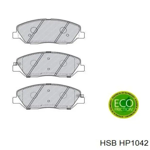Передні тормозні колодки HP1042 HSB