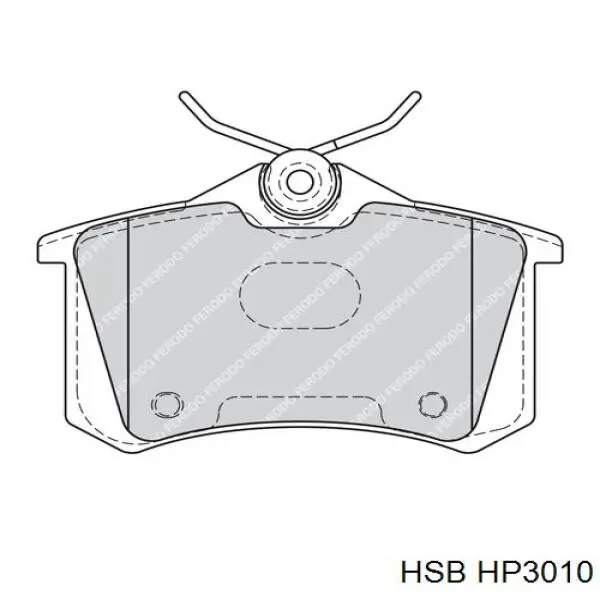 Купити HP3010 HSB Задні колодки