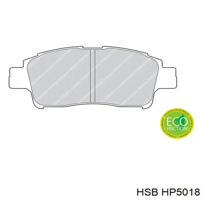 Гальмівні колодки HSB HP5018 ціна, від 15.23 USD