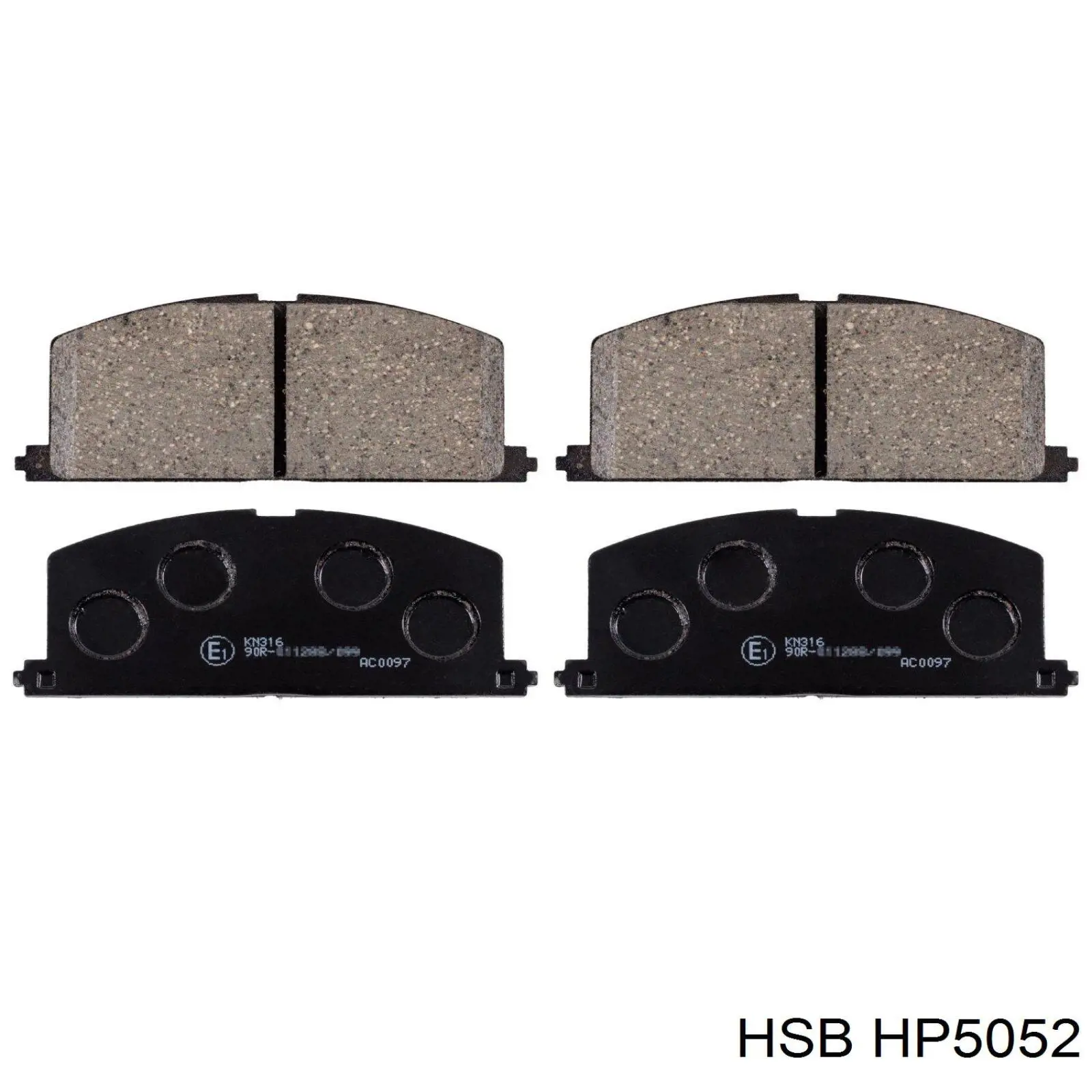 Купити HP5052 HSB Колодки гальмівні передні, дискові