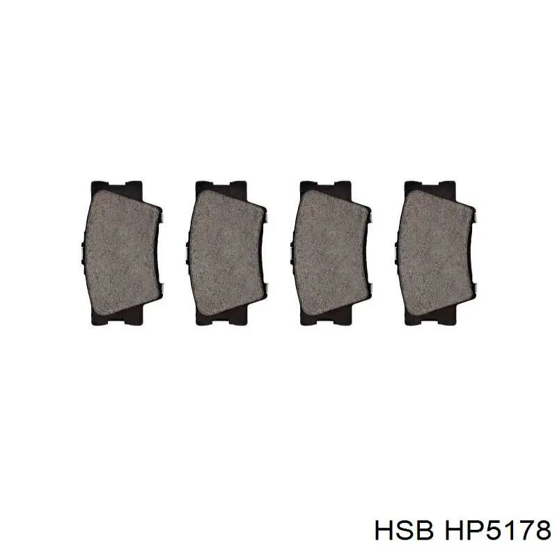 Купити HP5178 HSB Задні колодки