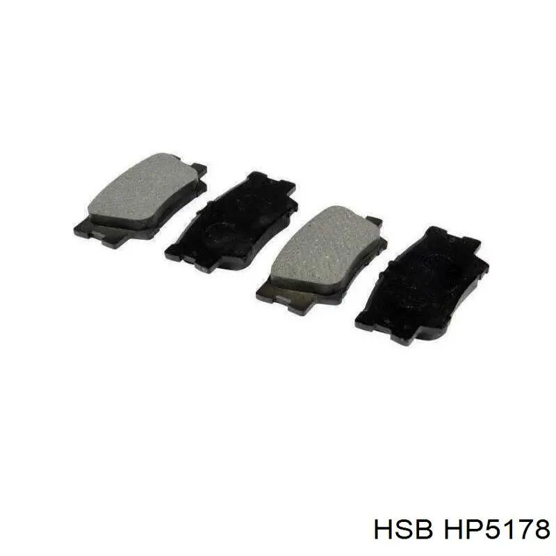 Задні гальмівні колодки HSB HP5178 ціна, від 22.27 USD