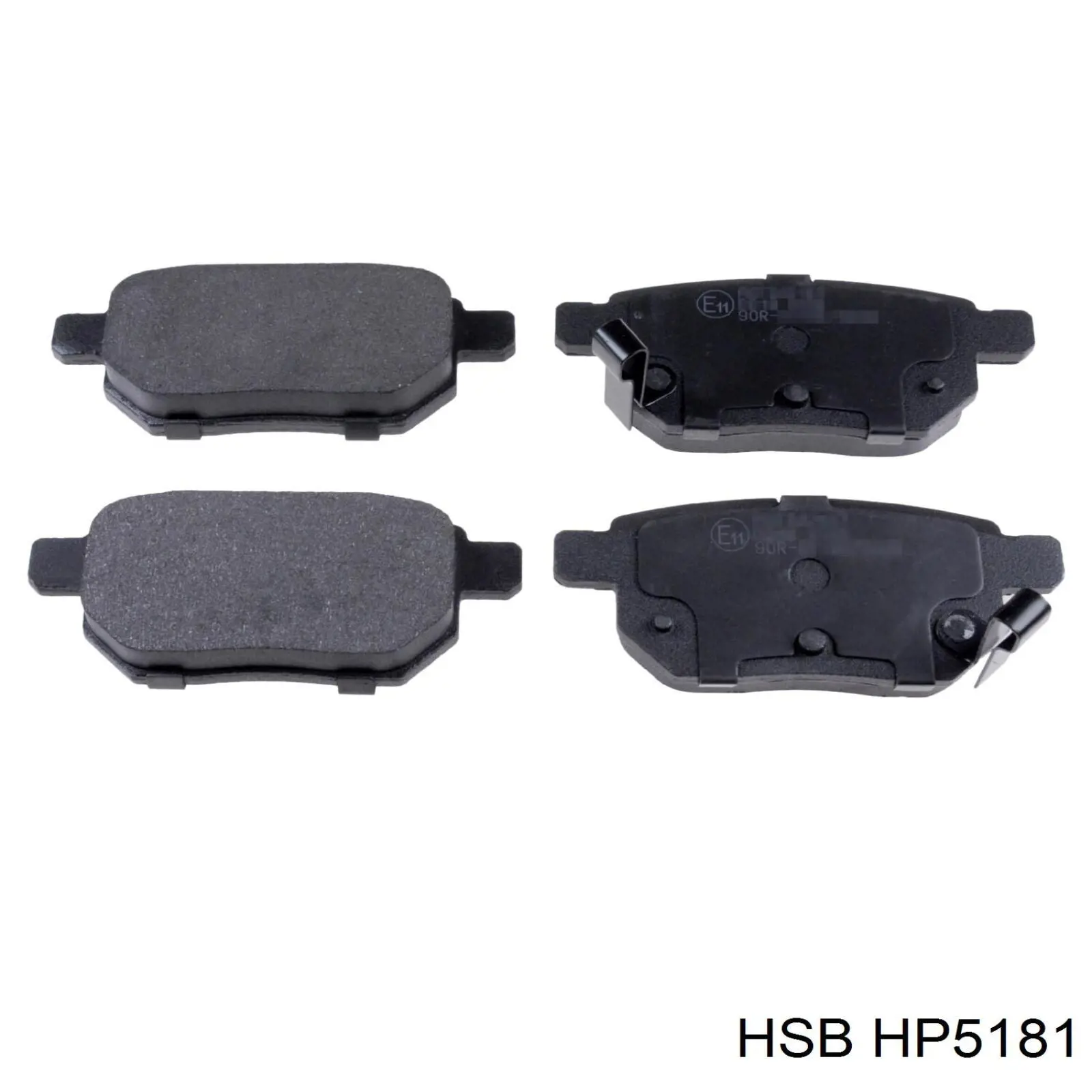 Задні гальмівні колодки HSB HP5181 ціна, від 17.90 USD
