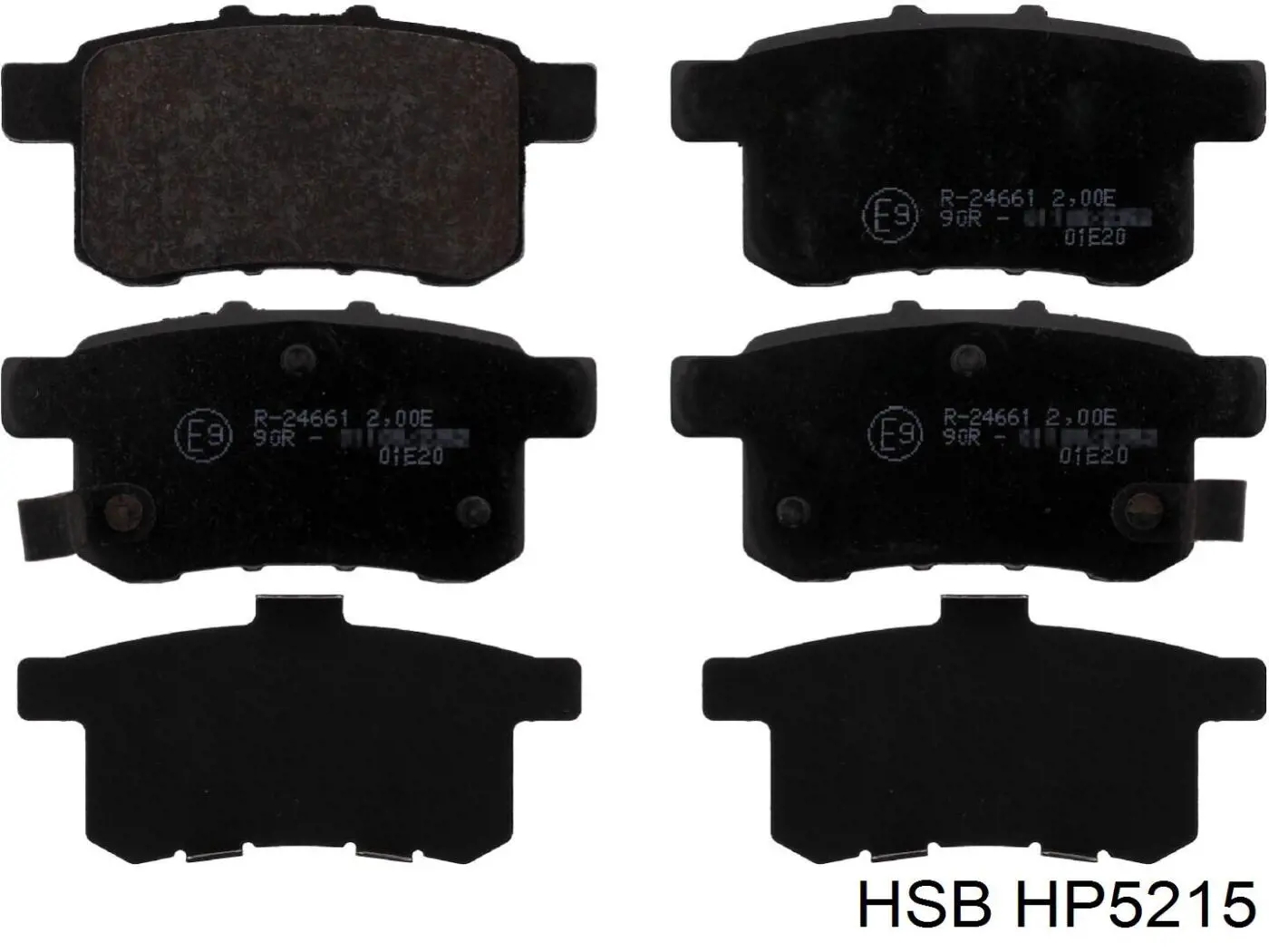 HP5215 HSB Колодки гальмівні задні, дискові