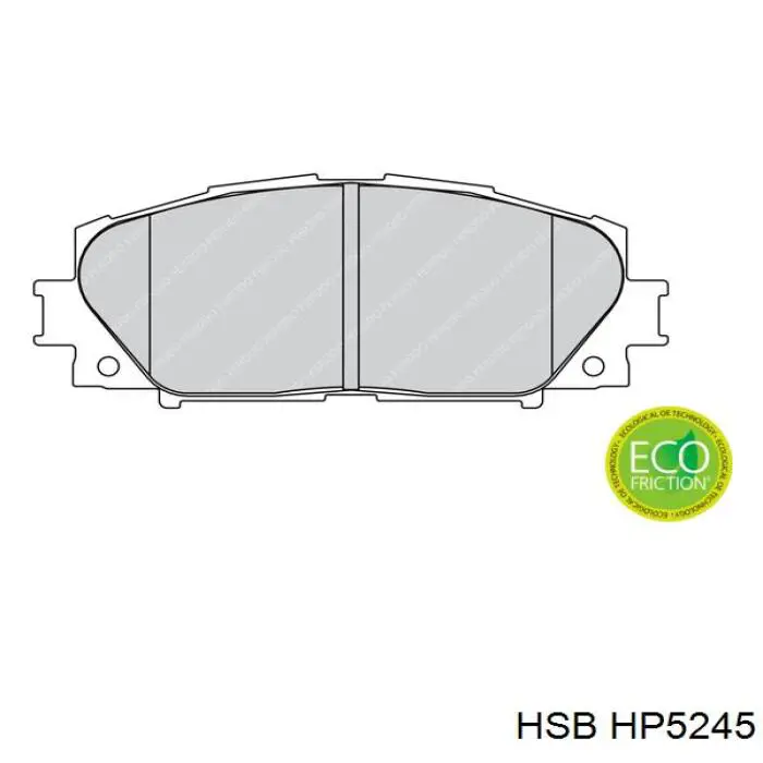 Купити HP5245 HSB Колодки гальмівні передні, дискові