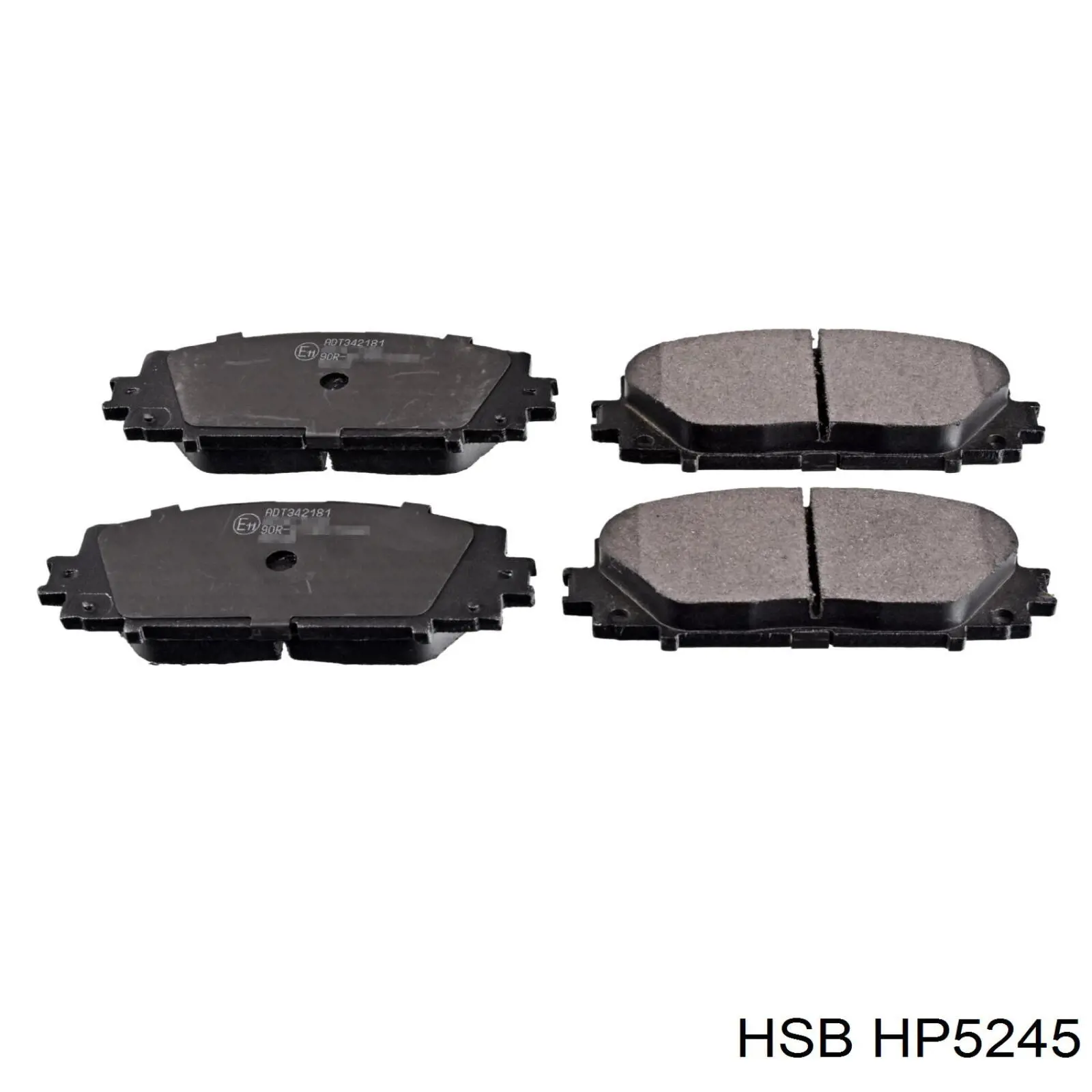 Гальмівні колодки HSB HP5245 ціна, від 18.58 USD