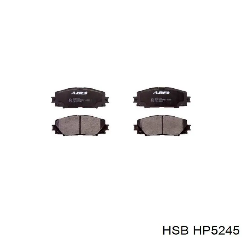 Передні тормозні колодки HP5245 HSB