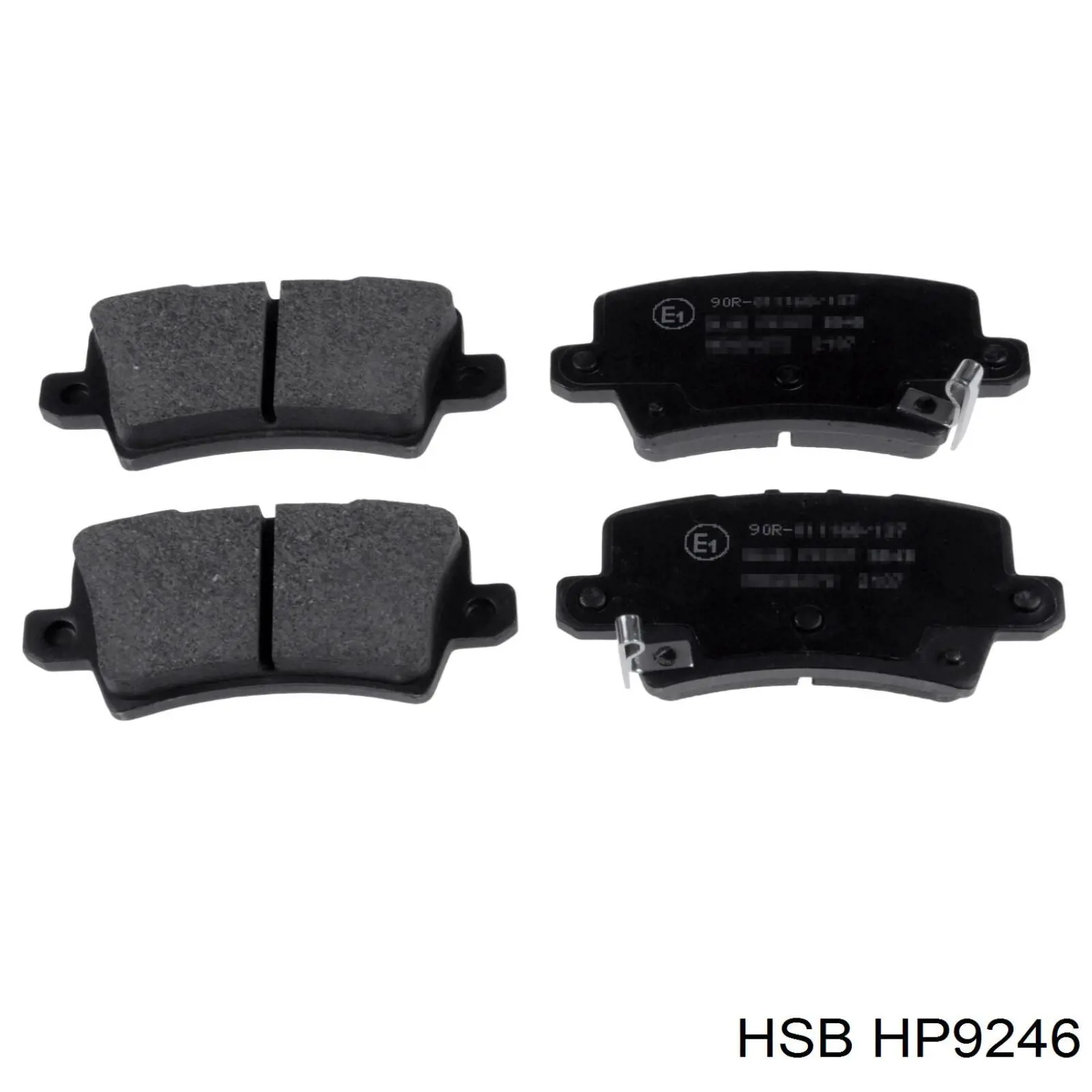 HP9246 HSB Колодки гальмівні задні, дискові