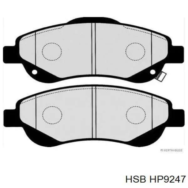 HP9247 HSB Передні гальмівні колодки