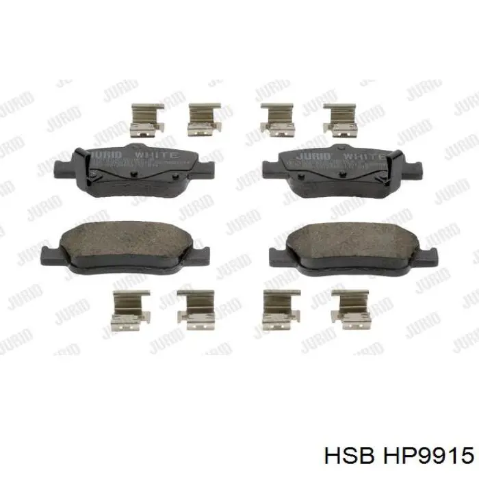 Задні гальмівні колодки HP9915 HSB