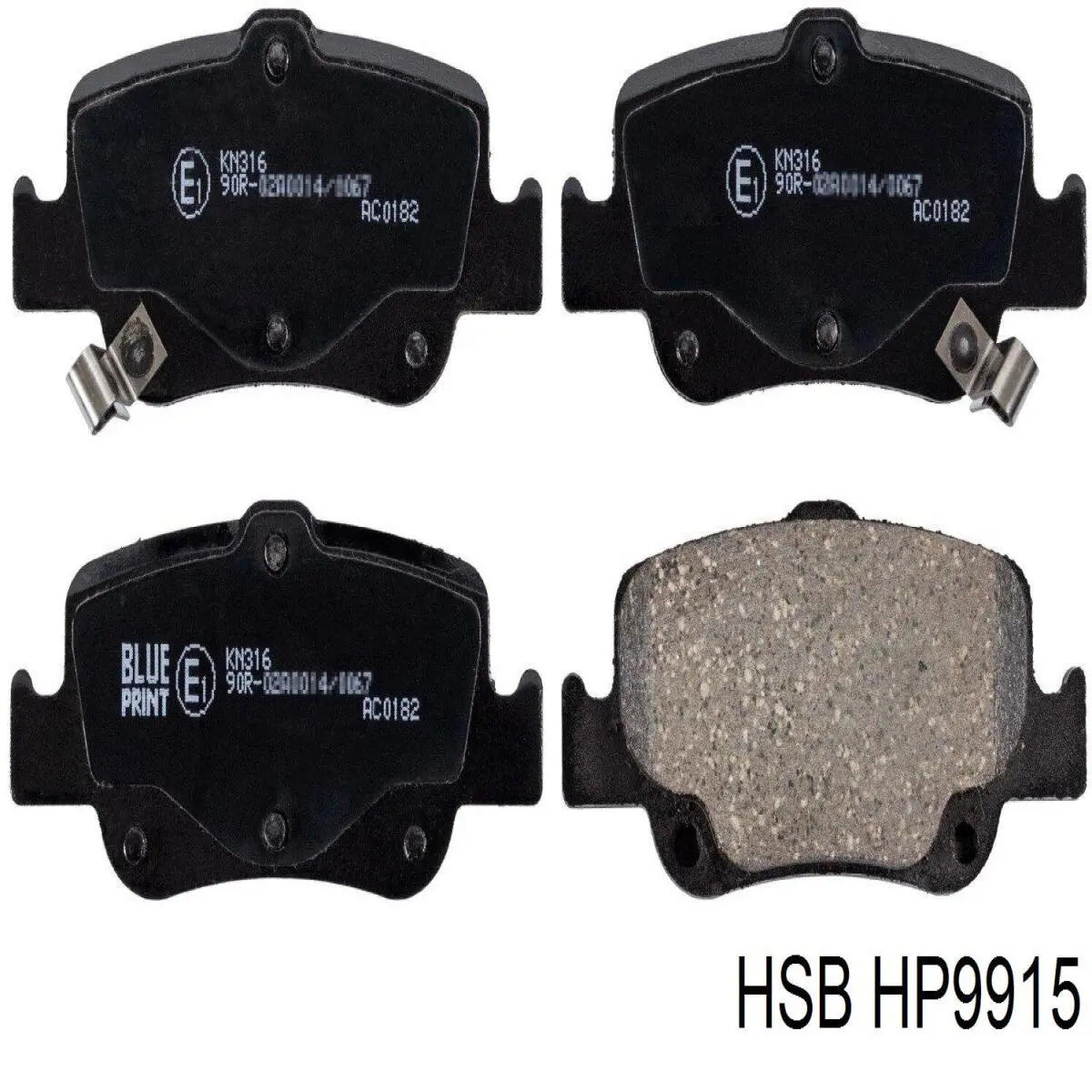 Задні гальмівні колодки HSB HP9915 ціна, від 20.96 USD