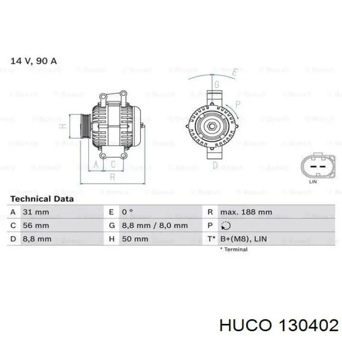 Реле зарядки генератора Huco 130402 ціна, від 53.13 USD