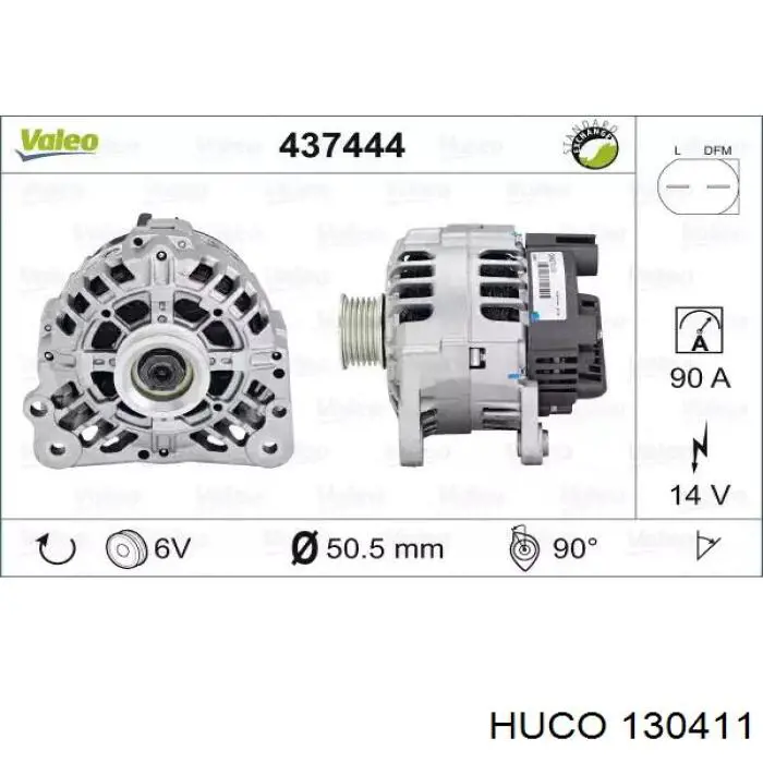 Реле регулятор генератора Huco 130411
