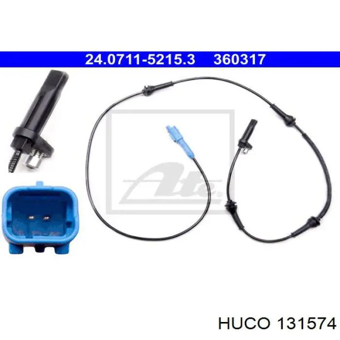 Купити 131574 Huco Датчик АБС (ABS) передній