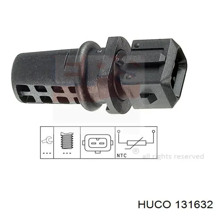 Купити 131632 Huco Датчик АБС (ABS) передній