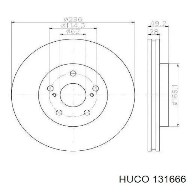 Датчик АБС (ABS) задній Huco 131666 ціна, від 28.00 USD