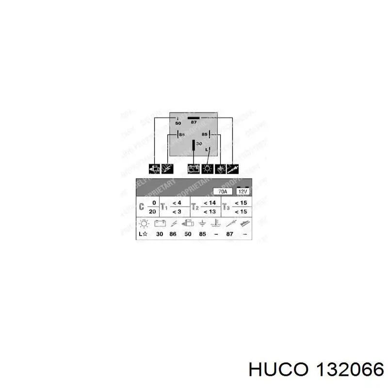 Реле свічок накалу 132066 Huco