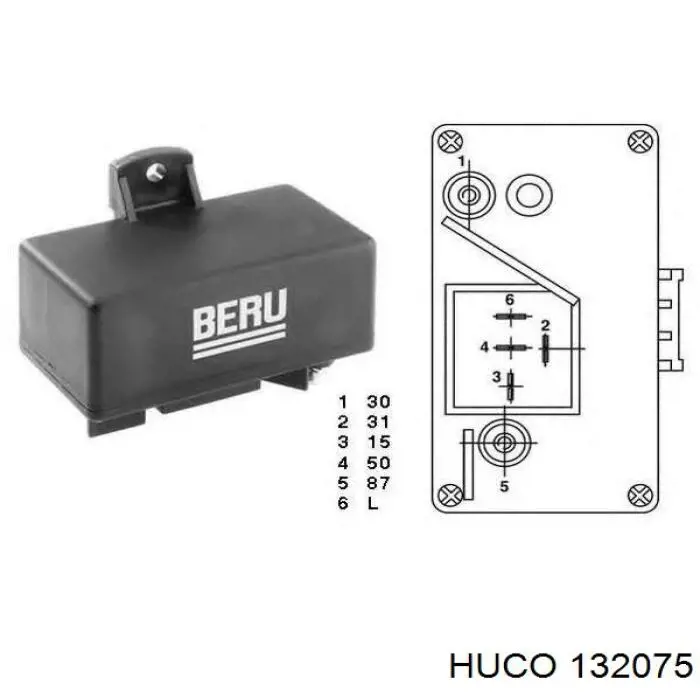 Реле свічок накалу 132075 Huco