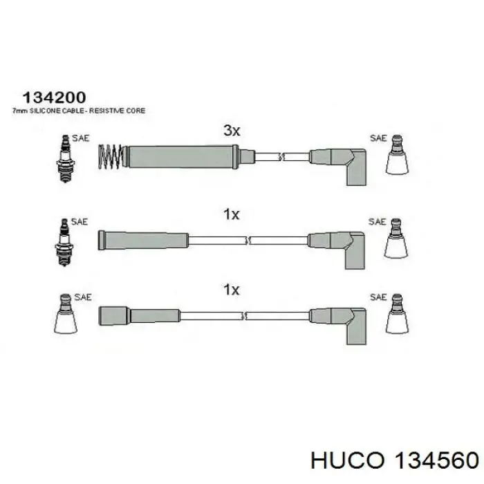 134560 Huco Проводи високовольтні