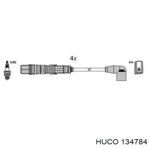 Високовольтні дроти 134784 Huco