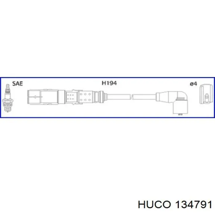 Купити 134791 Huco Провід високовольтні, комплект