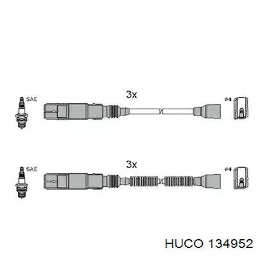 Купити 134952 Huco Провід високовольтні, комплект