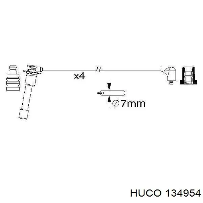Дроти запалювання Huco 134954 ціна, від 23.86 USD