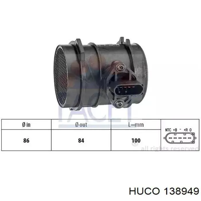 138949 Huco Датчик витрати повітря