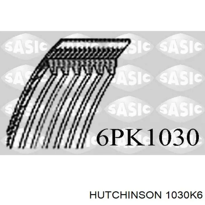 Клиновий ремінь Hutchinson 1030K6 ціна, від 8.37 USD