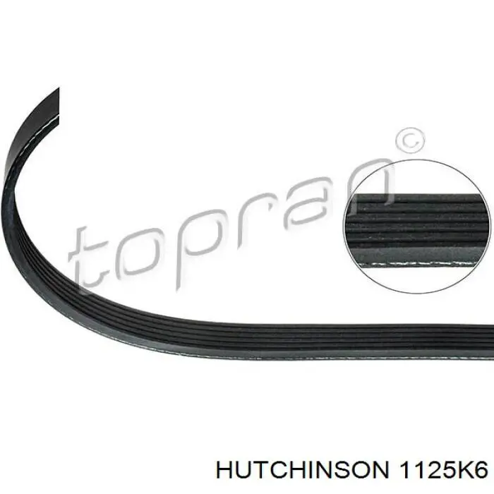1125K6 Hutchinson Поліклиновий ремінь