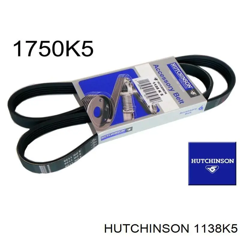 Клиновий ремінь Hutchinson 1138K5 ціна, від 8.19 USD