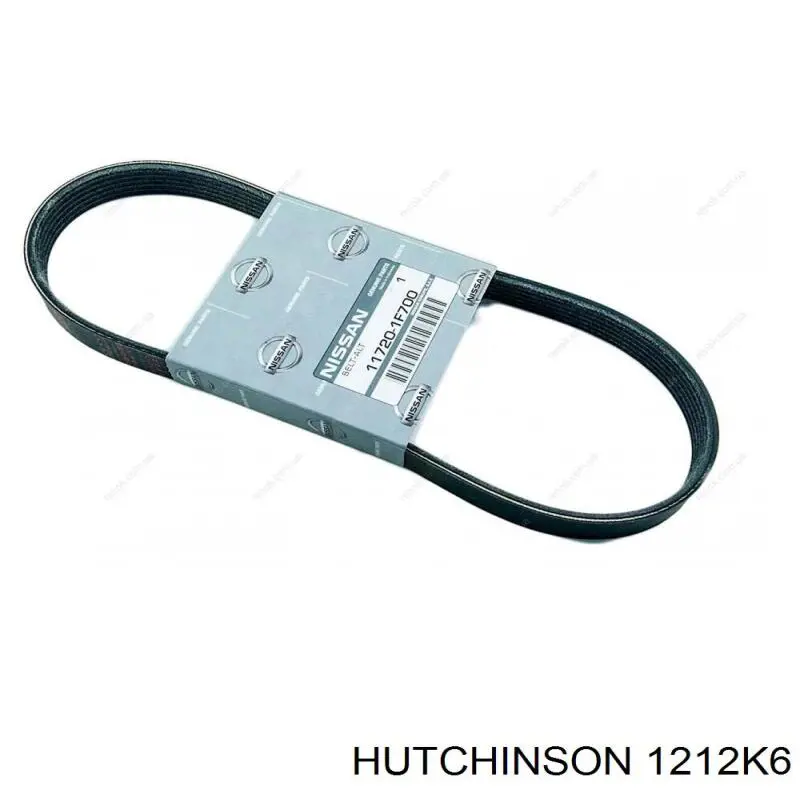 Ремінь генератора 1212K6 Hutchinson